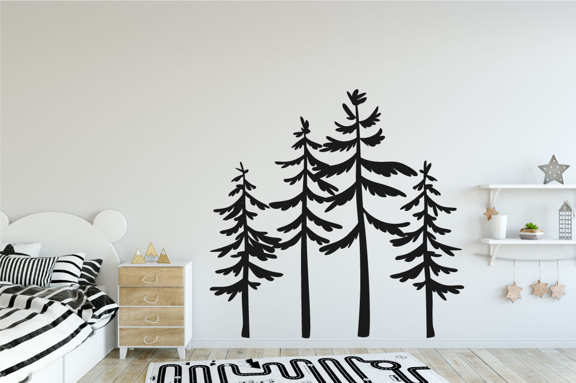 Pine Trees Forest Vinyl Home decor Wall Decal