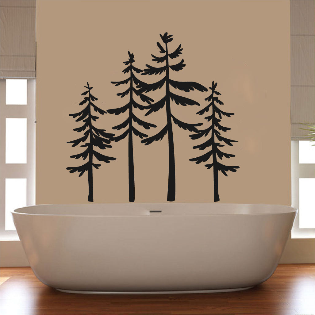 Pine Trees Forest Vinyl Home decor Wall Decal