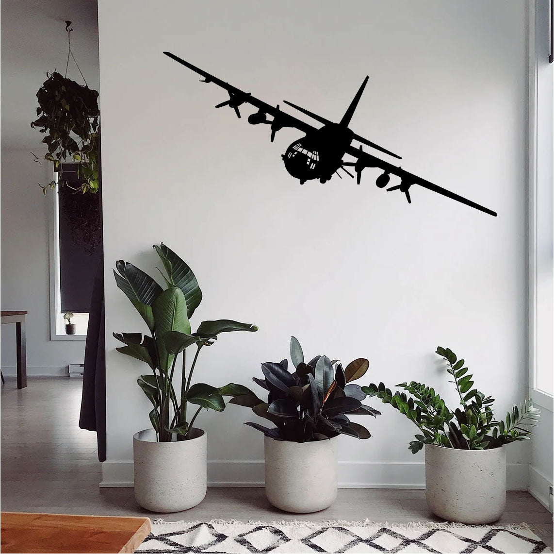 C-130 Hercules AC-130 Asset Airplane Silhouette Vinyl Wall Decal