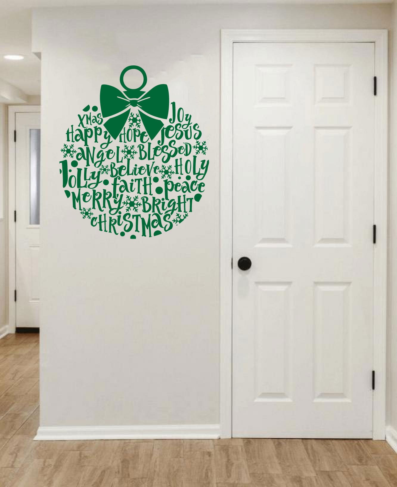 Christmas Ornament Ball Vinyl Wall Decal