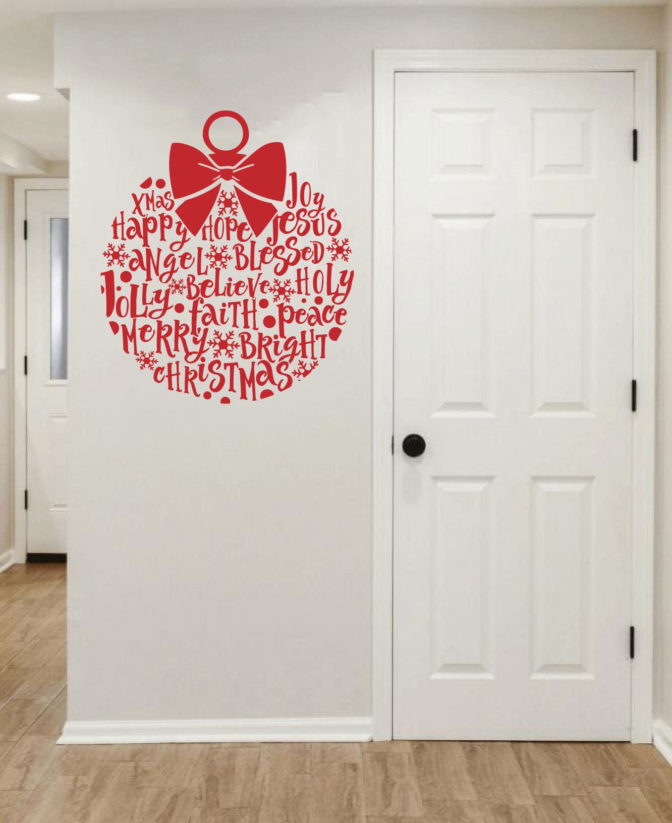 Christmas Ornament Ball Vinyl Wall Decal