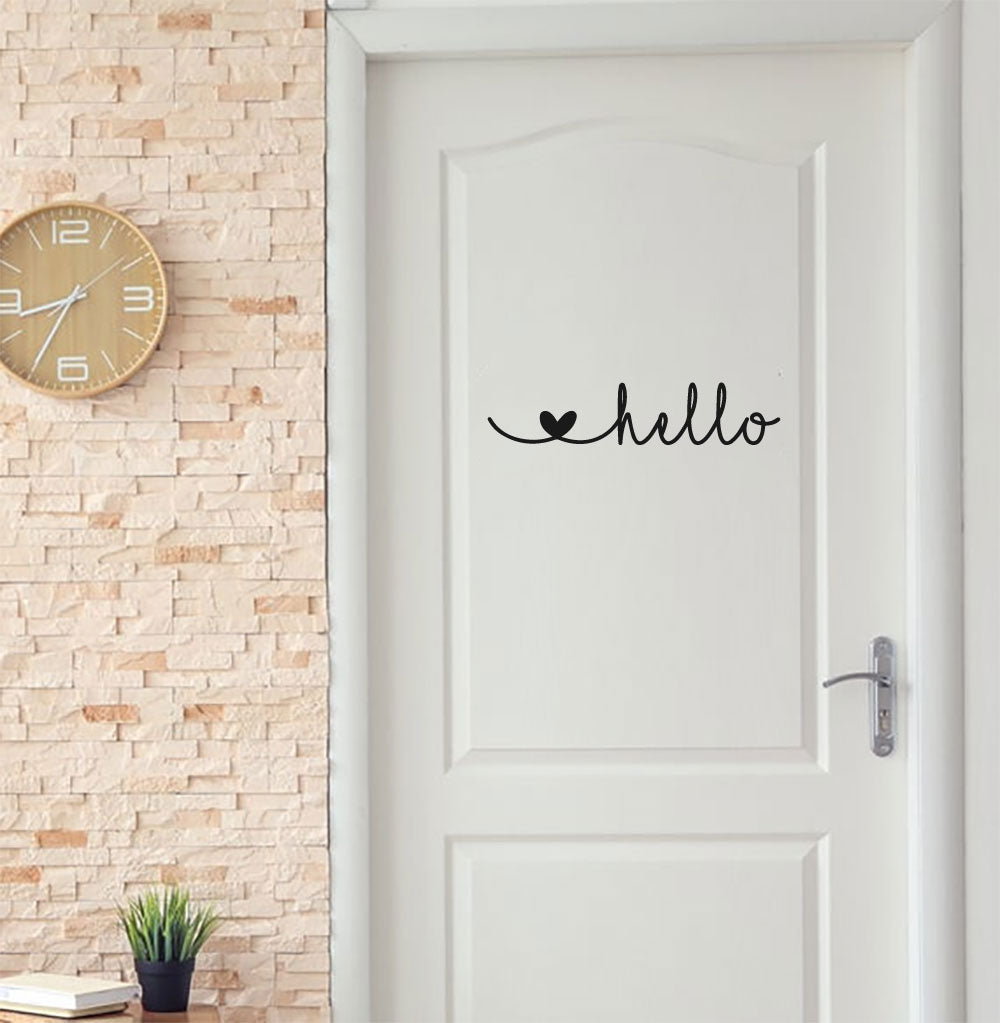 Hello Vinyl Home Decor Wall Decal Words