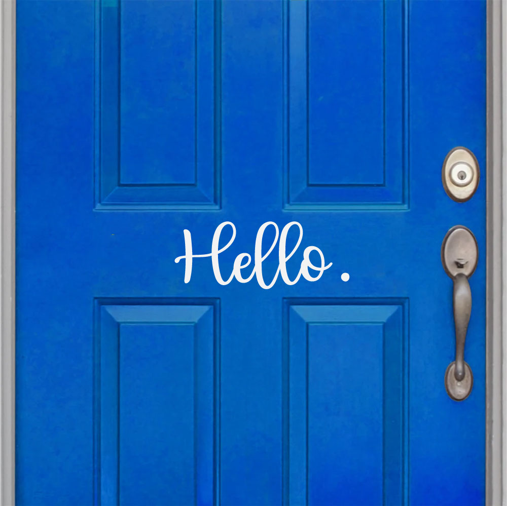 Hello Vinyl Home Decor Wall Decal Words