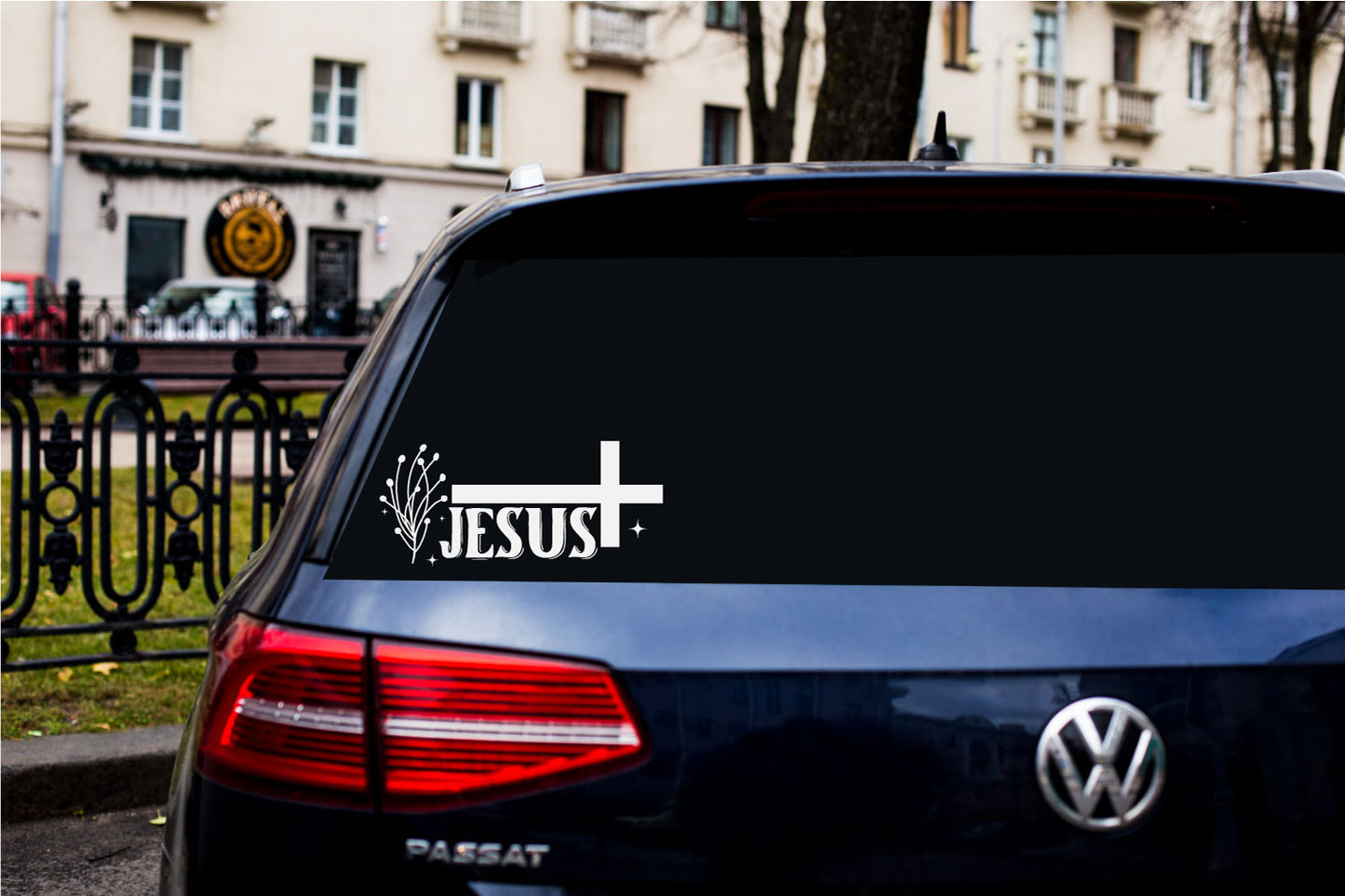Jesus Cross Vinyl Wall Decal
