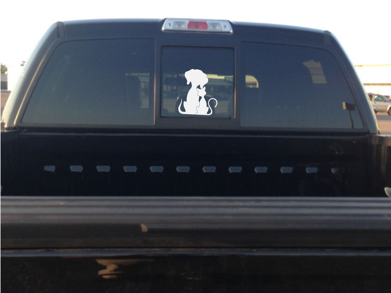 Cat and Dog Silhouette Vinyl Wall Decal