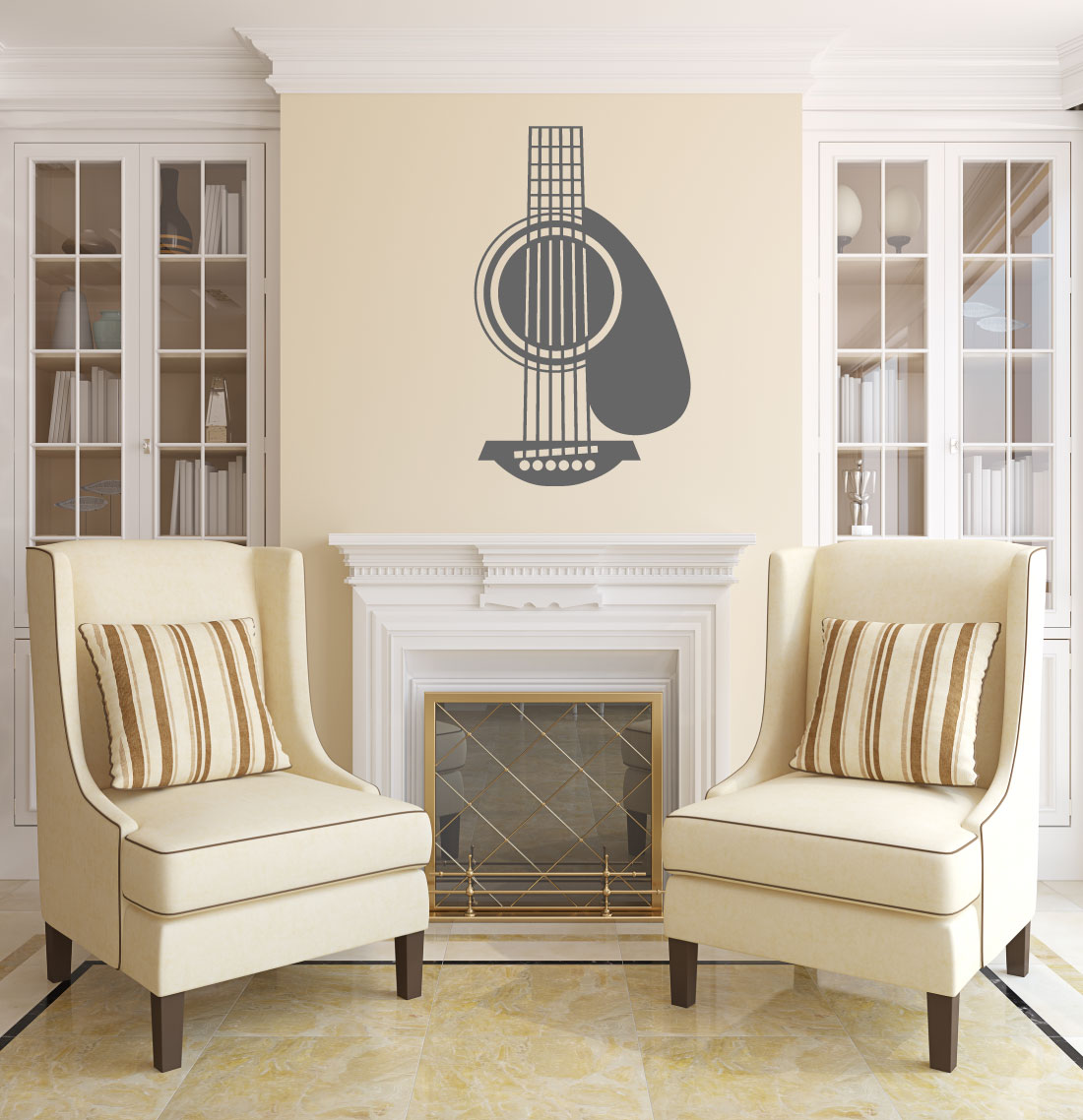 Guitar Vinyl Wall Decal