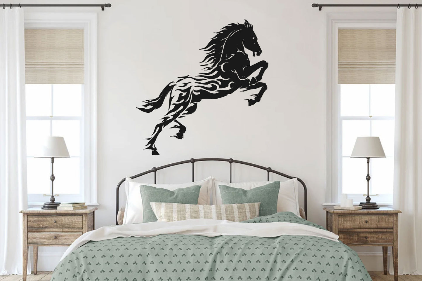 Horse Flames Vinyl Wall Decal