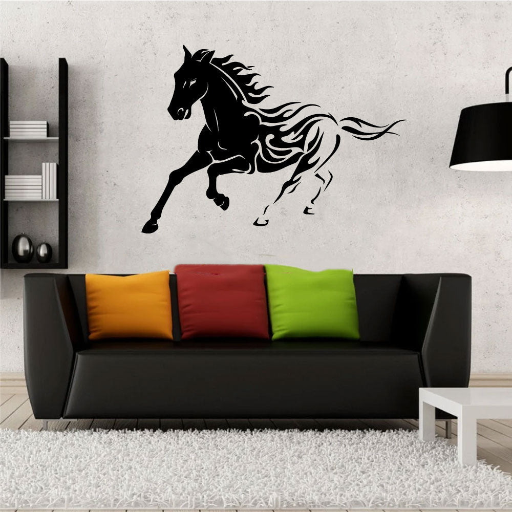 Horse Flames Vinyl Wall Decal
