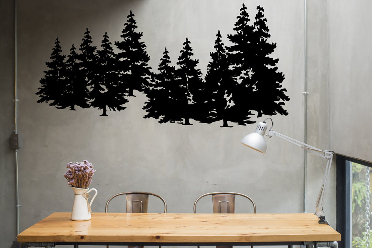 Pine Trees Forest Vinyl Home decor Wall Decal