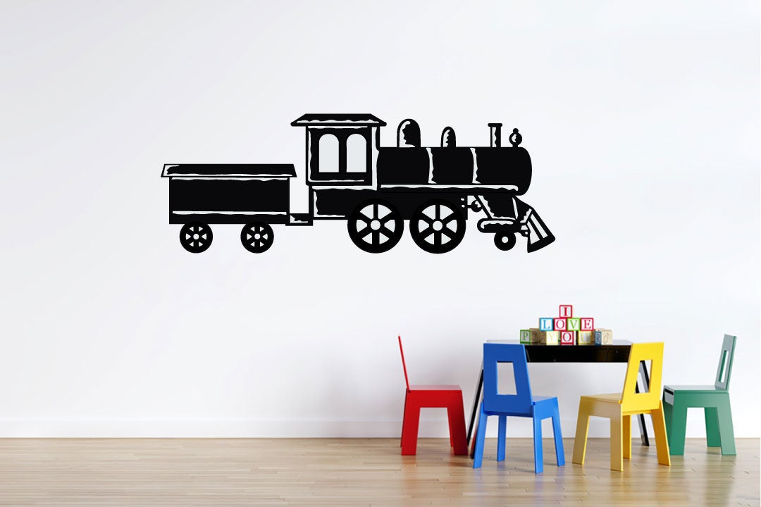 Train Silhouette Vinyl Home Decor Wall Decal
