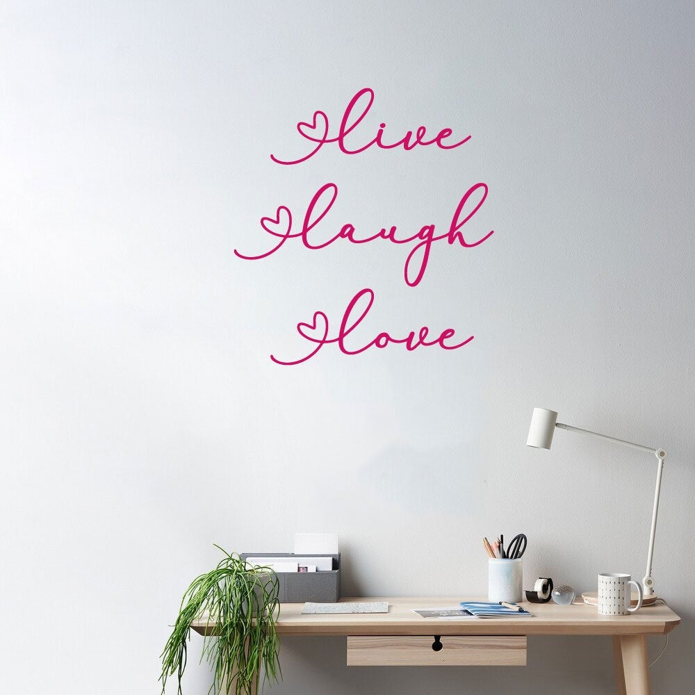 Live Laugh Love Vinyl Home Decor Wall Decal Words
