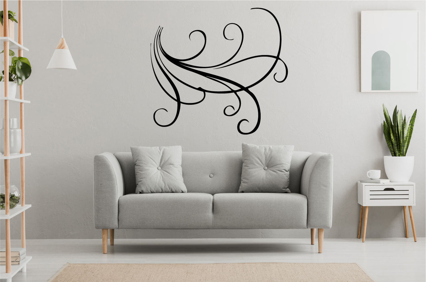 Swirls Vinyl Home Decor Wall Decal