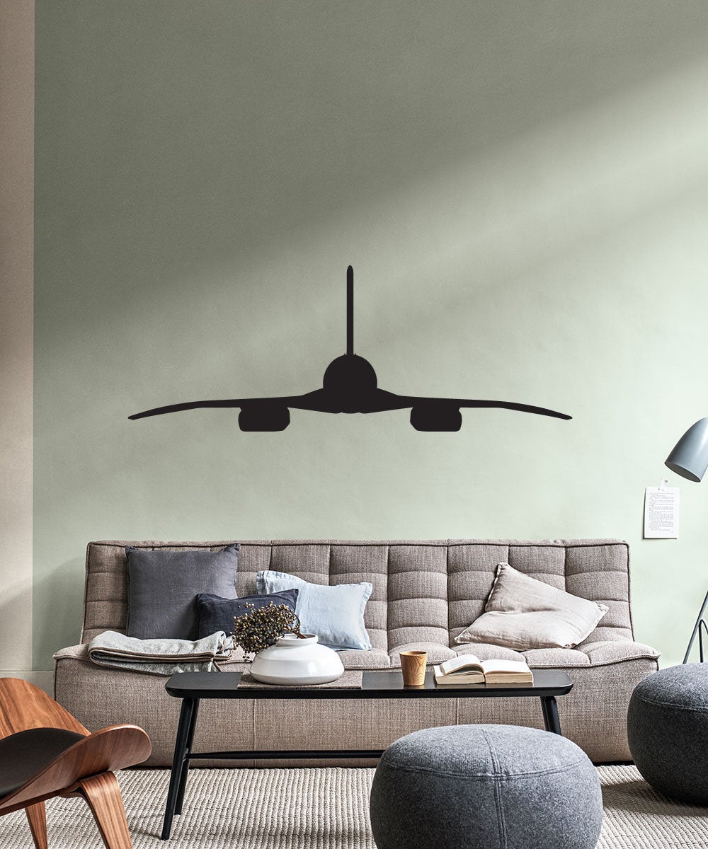Aerospatiale BAC Concorde Airplane Silhouette Vinyl Home Decor Wall Decal