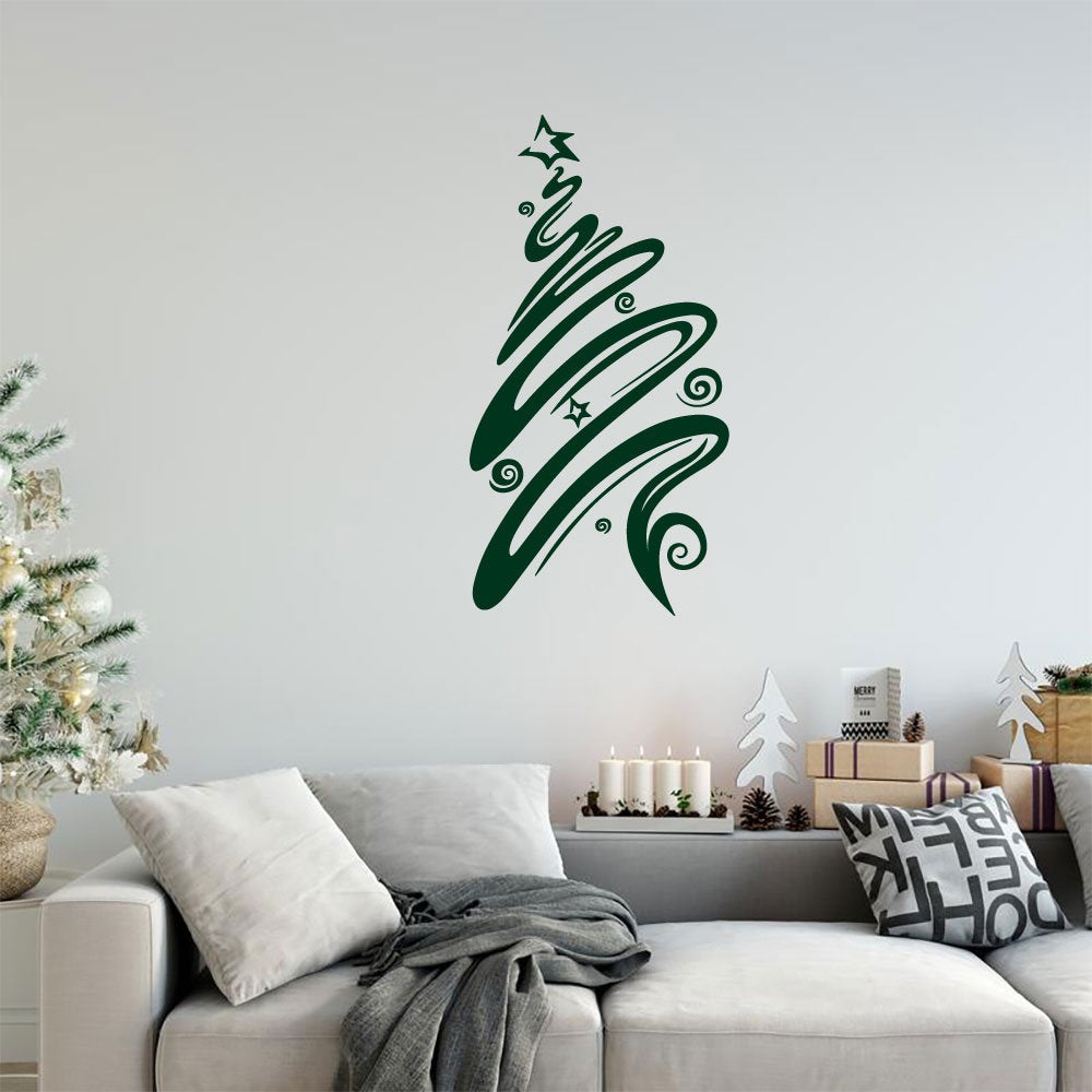 Christmas Tree Vinyl Home Decor Wall Decal