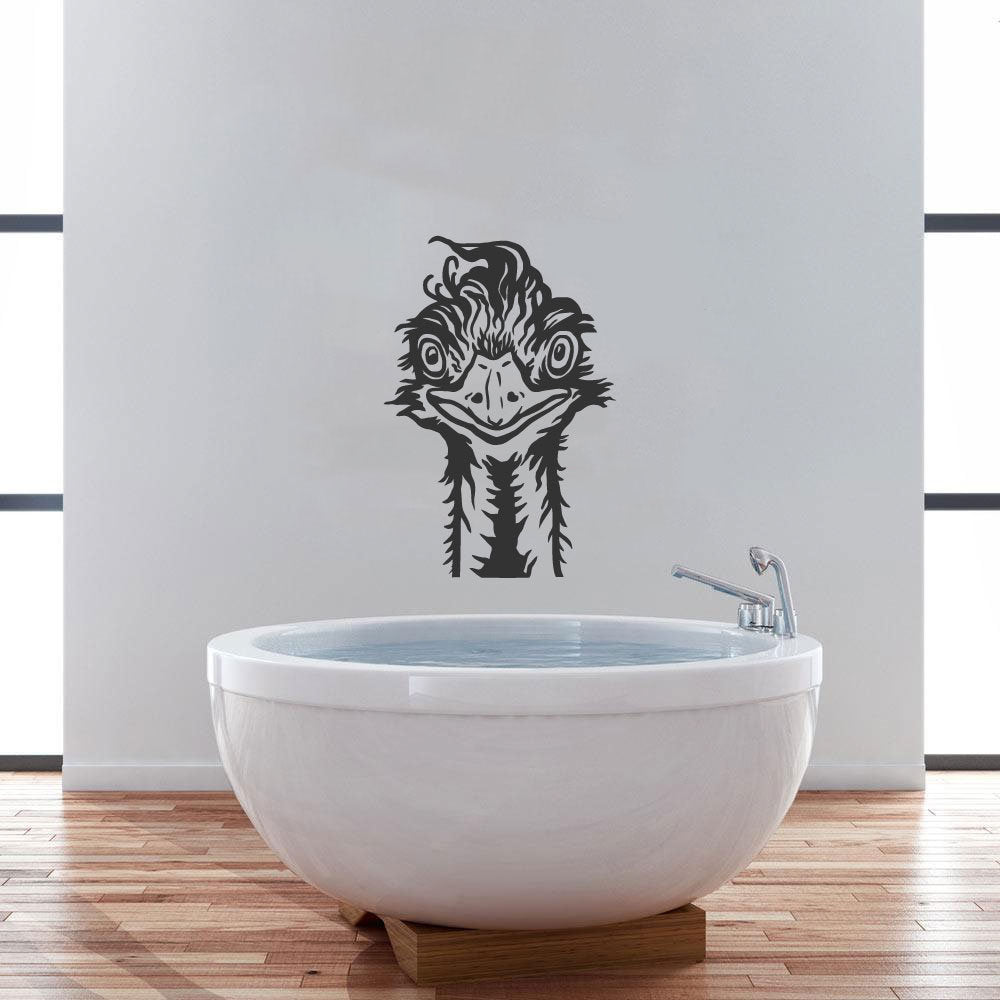 Ostrich Bird Vinyl Home decor Wall Decal