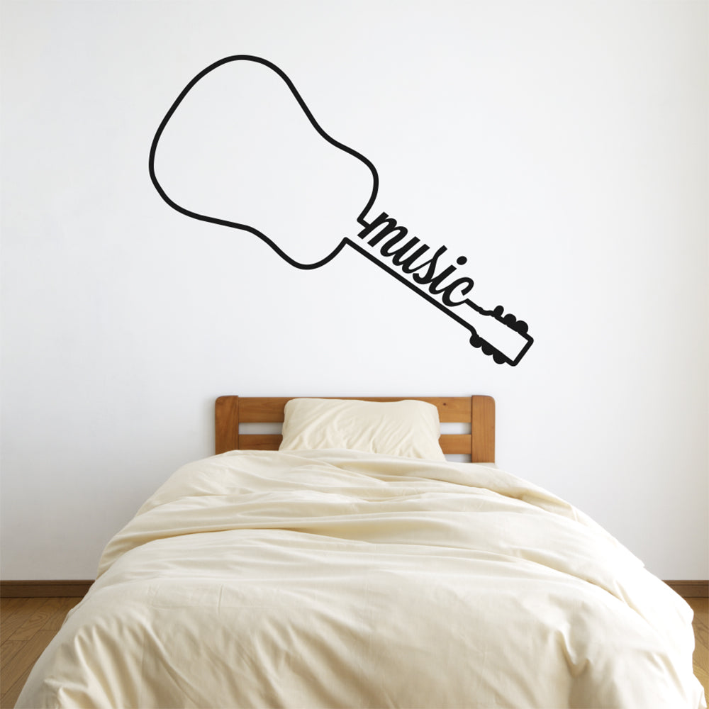 Music Guitar Vinyl Wall Decal