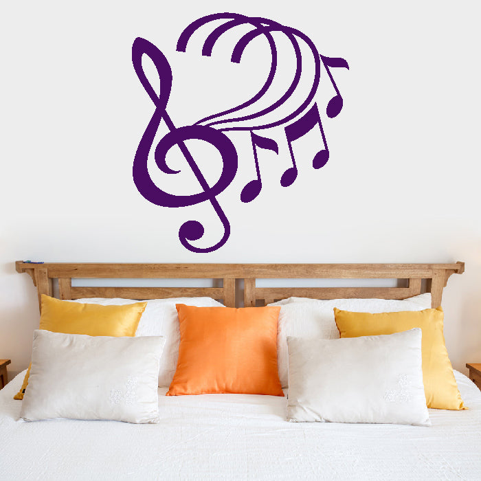 Music Notes Vinyl Wall Decal