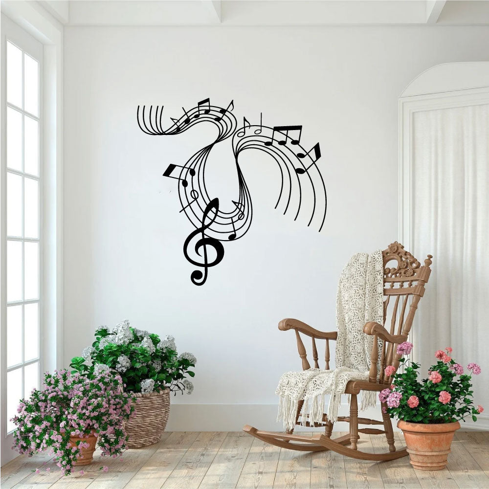 Music Notes Vinyl Wall Decal