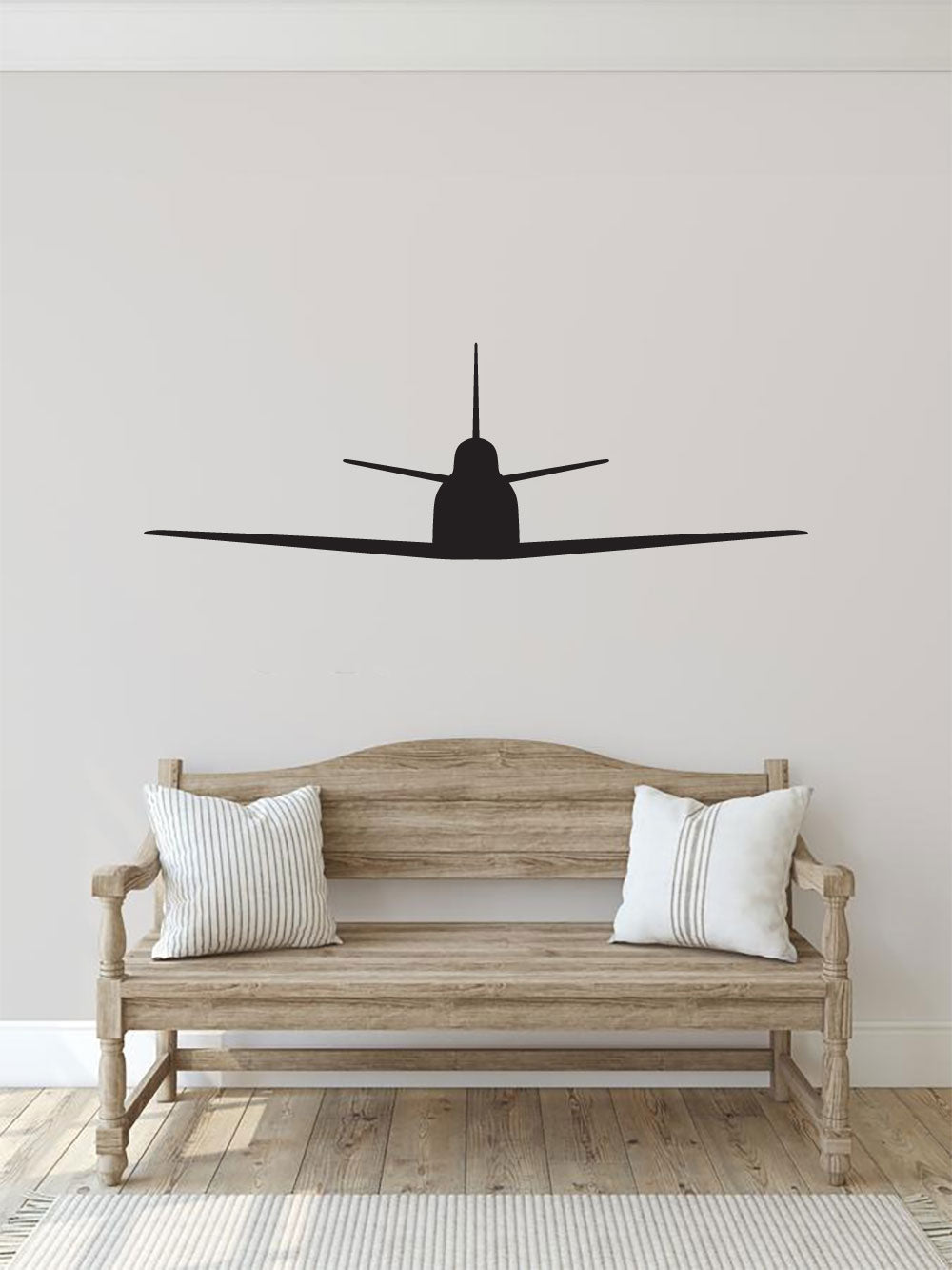 North American F-86 Sabre Airplane Silhouette Vinyl Wall Decal