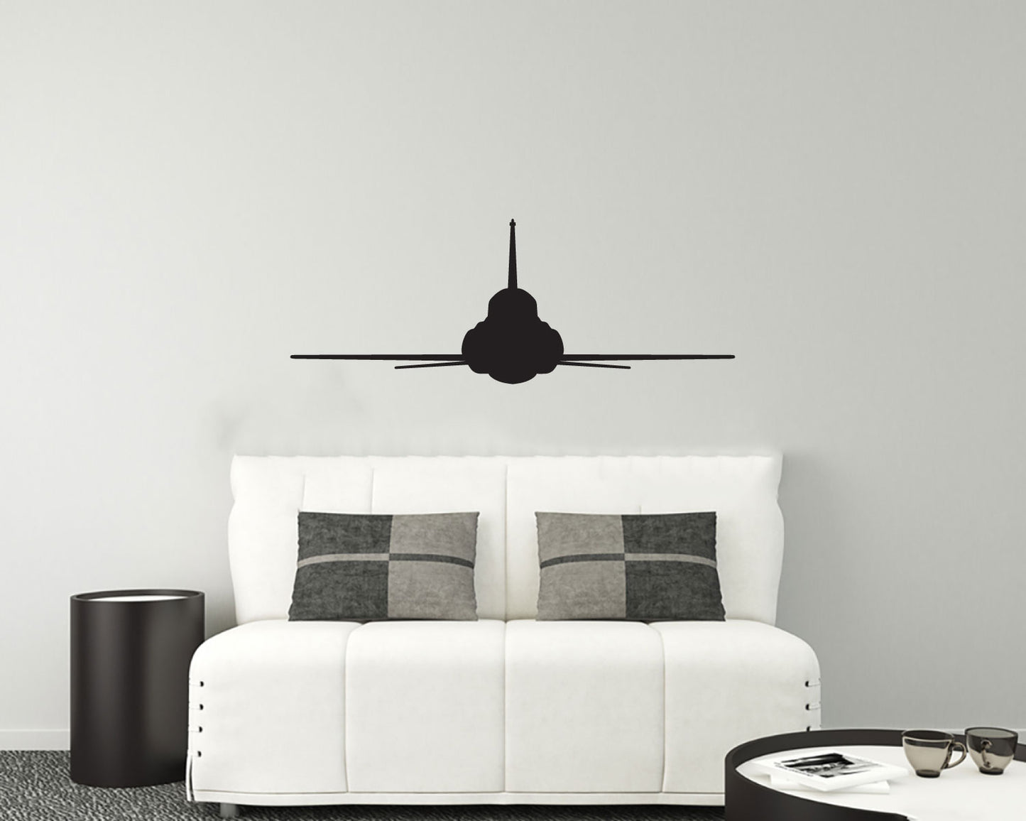 F-5 Airplane Silhouette Vinyl Wall Decal