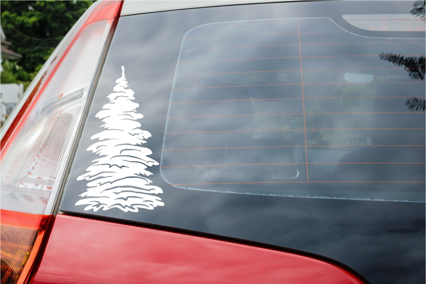 Pine Tree Silhouette Vinyl Wall Decal