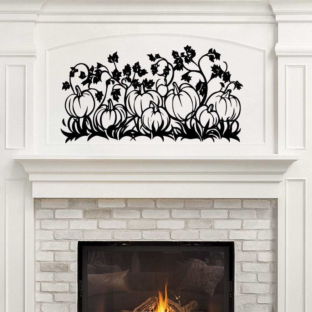 Pumpkin Patch Silhouette Vinyl Wall Decal