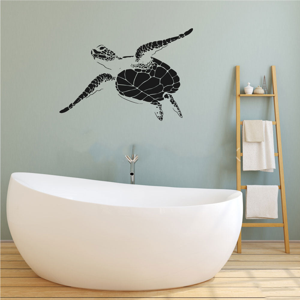 Ocean Tropical Sea Turtle Vinyl Home Décor Wall Decal