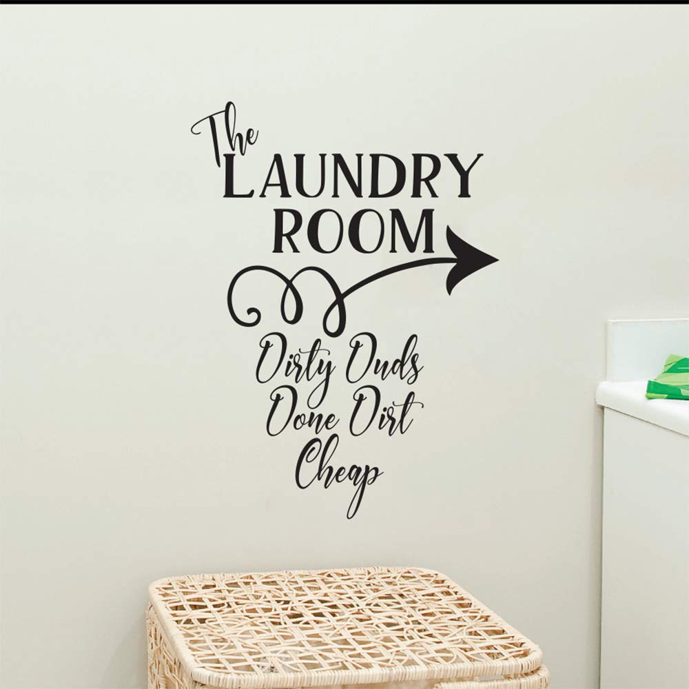 The Laundry Room Dirty Duds Done Dirt Vinyl Wall Decal 