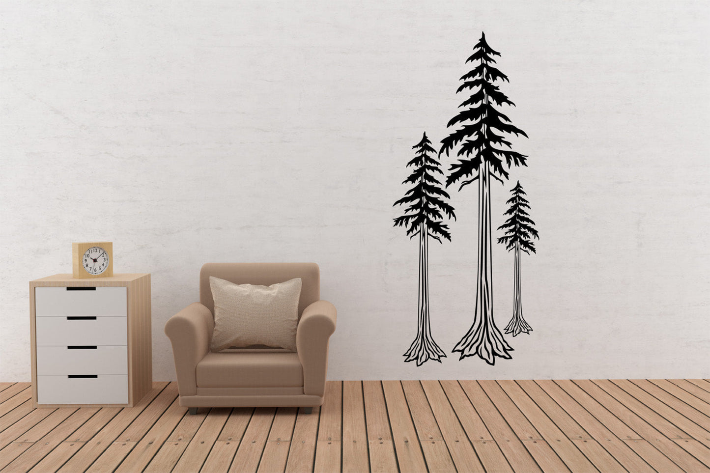 Redwood Tree Forest Vinyl Home Decor Wall Decal