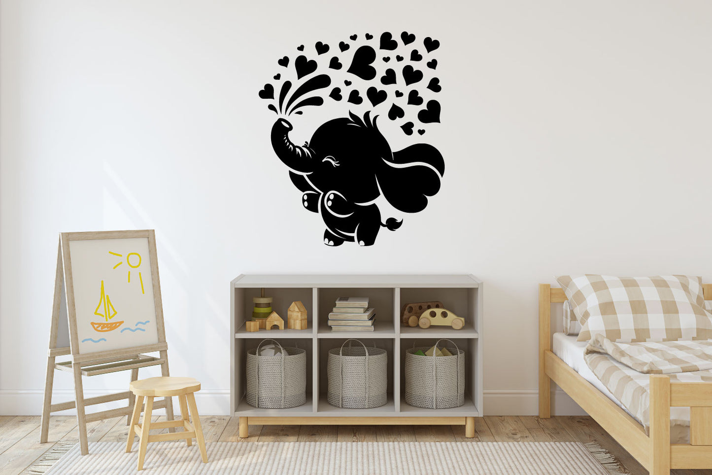 Elephant Baby Vinyl Wall Decal