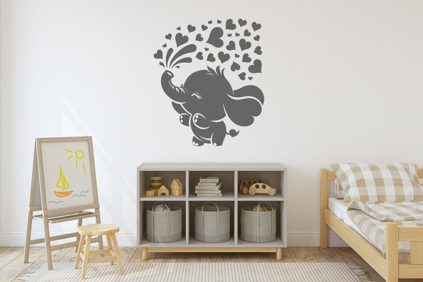 Elephant Baby Vinyl Wall Decal