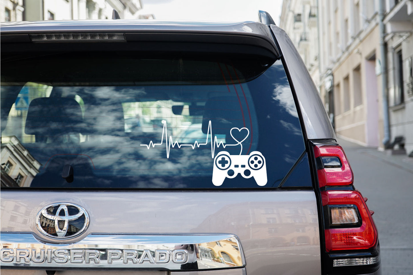 Game Controller Heartbeat Vinyl Wall Decal