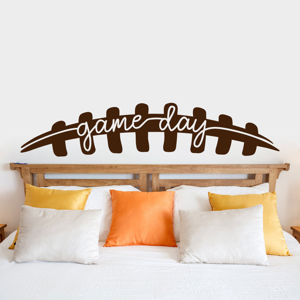 Game Day Football Vinyl Home Decor Wall Decal 