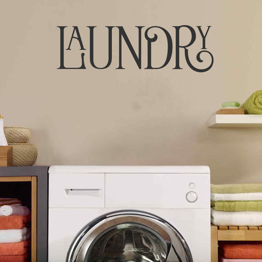 Laundry Vinyl Home Decor Wall Decal 
