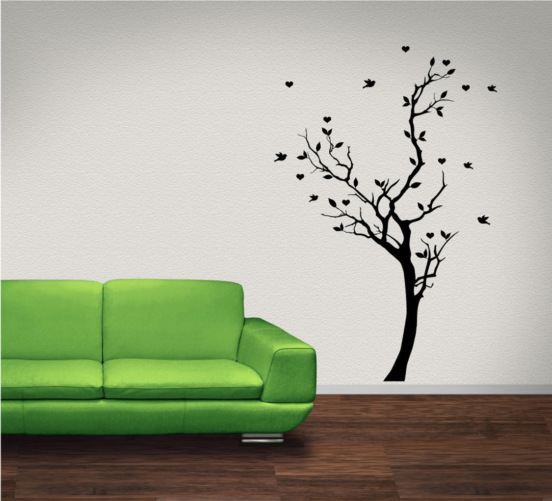 Tree Silhouette Vinyl Home Decor Wall Decal