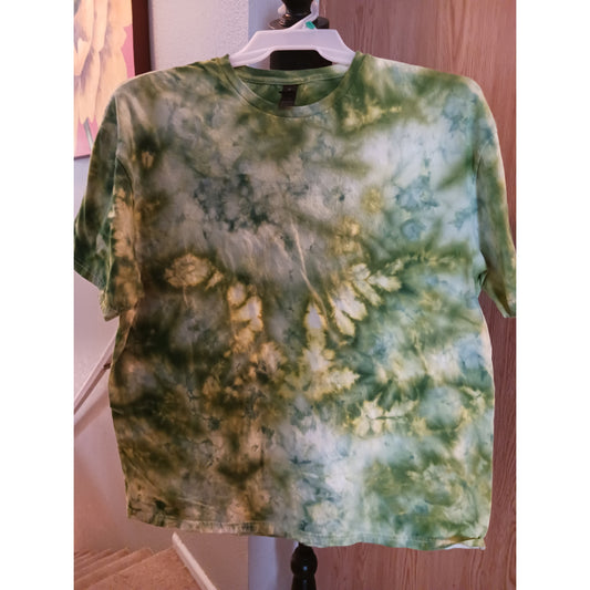 Avocado Green Ice Tie Dye T-Shirt NWT Size 2XL ***