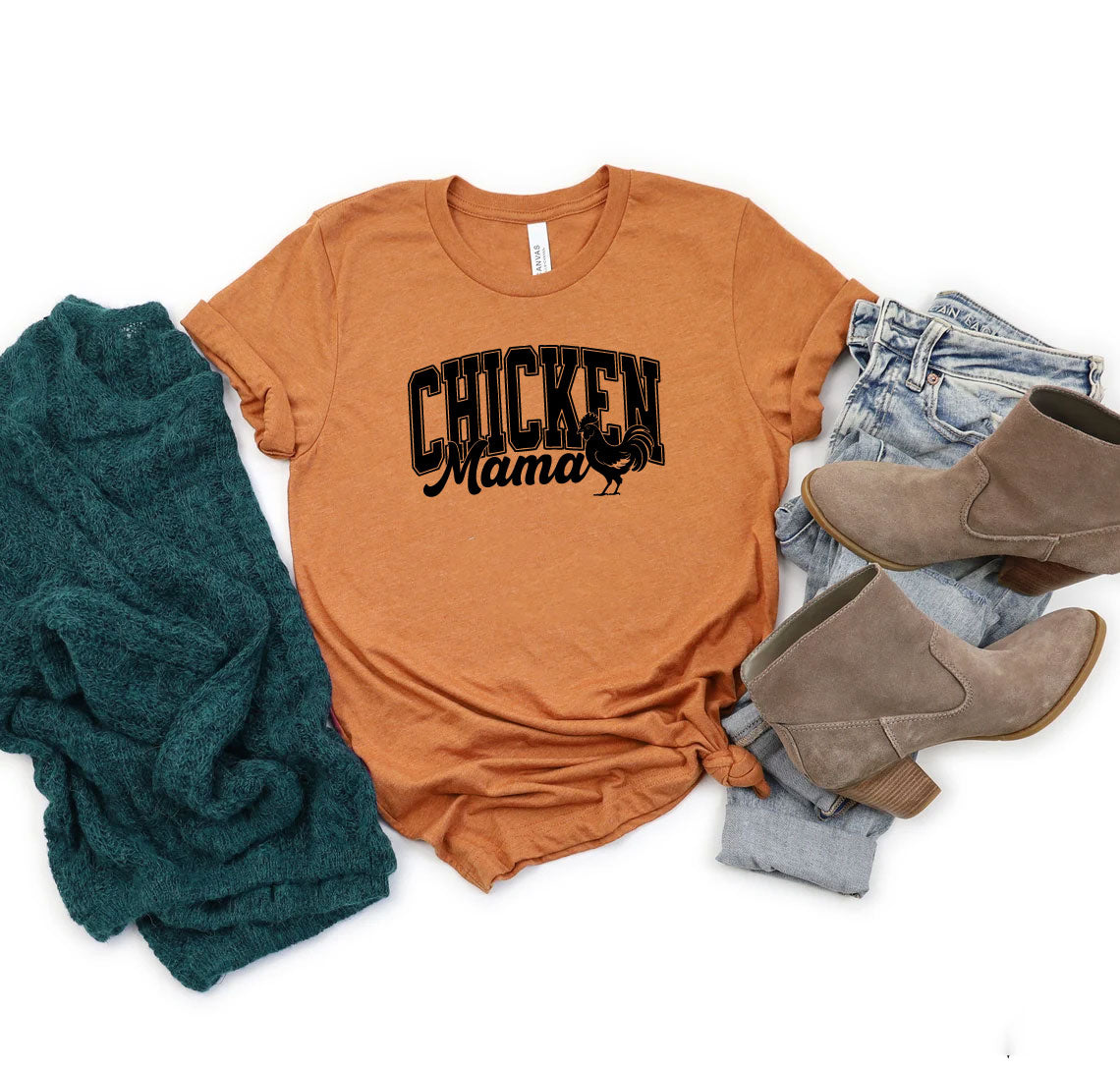 Chicken Mama Crew Neck T-Shirt