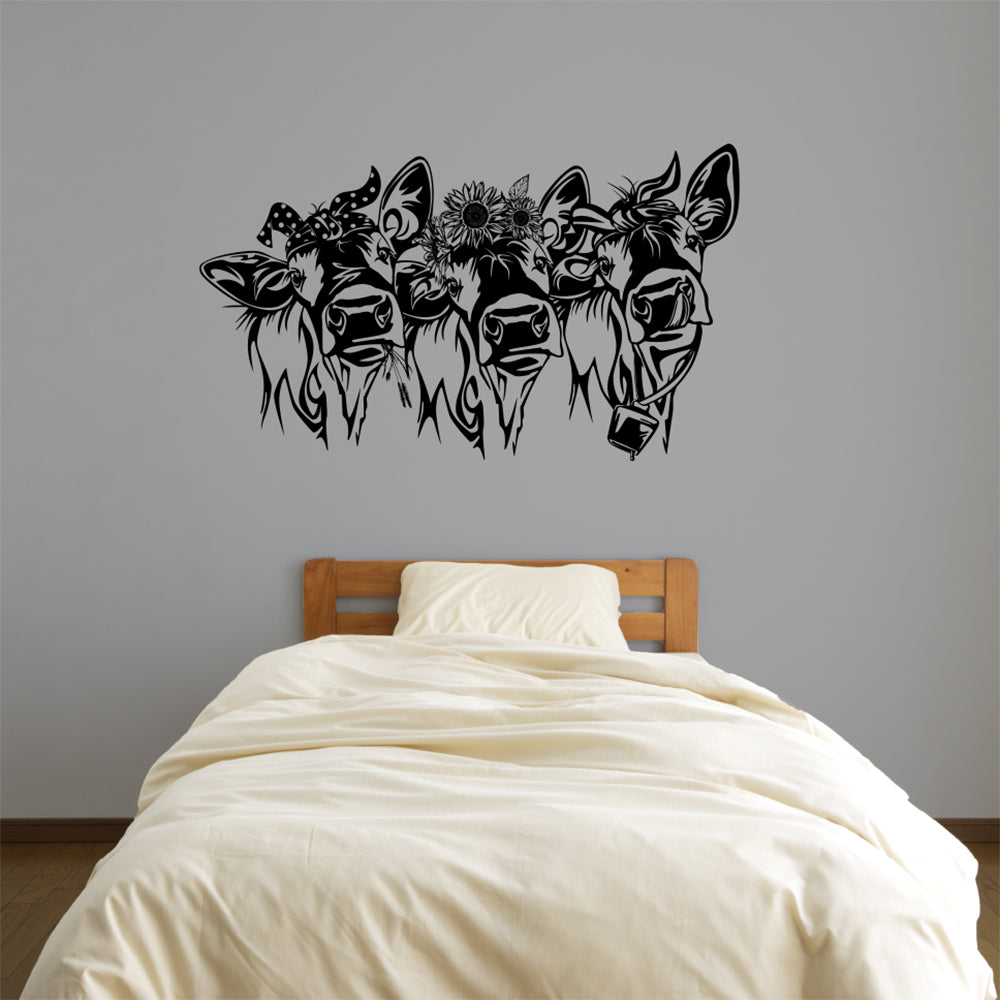 Cows Vinyl Home Decor Wall Decal 