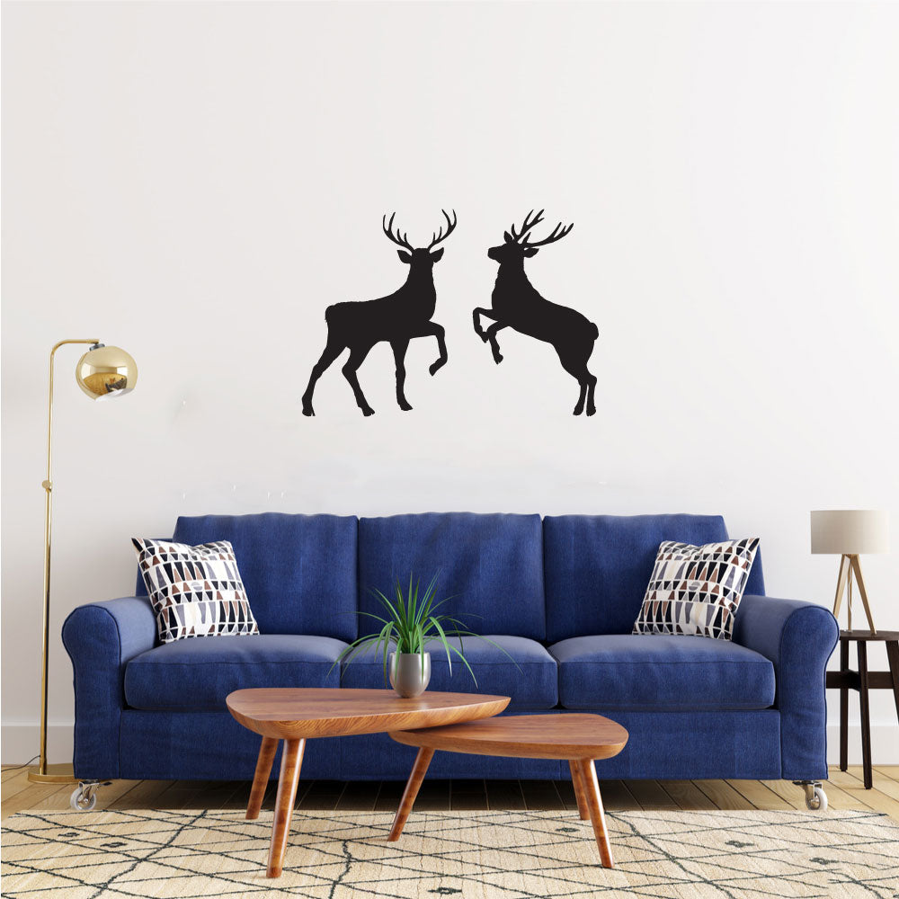 Deer Silhouette Vinyl Home Decor Wall Decal 