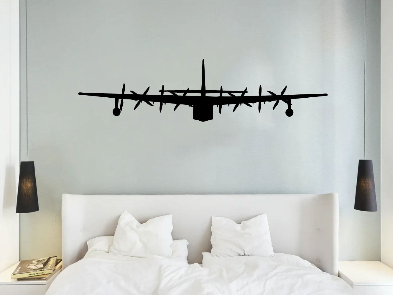 Hughes H-4 Airplane Silhouette Vinyl Wall Decal