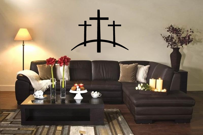 Crosses Vinyl Home Decor Wall Decal 