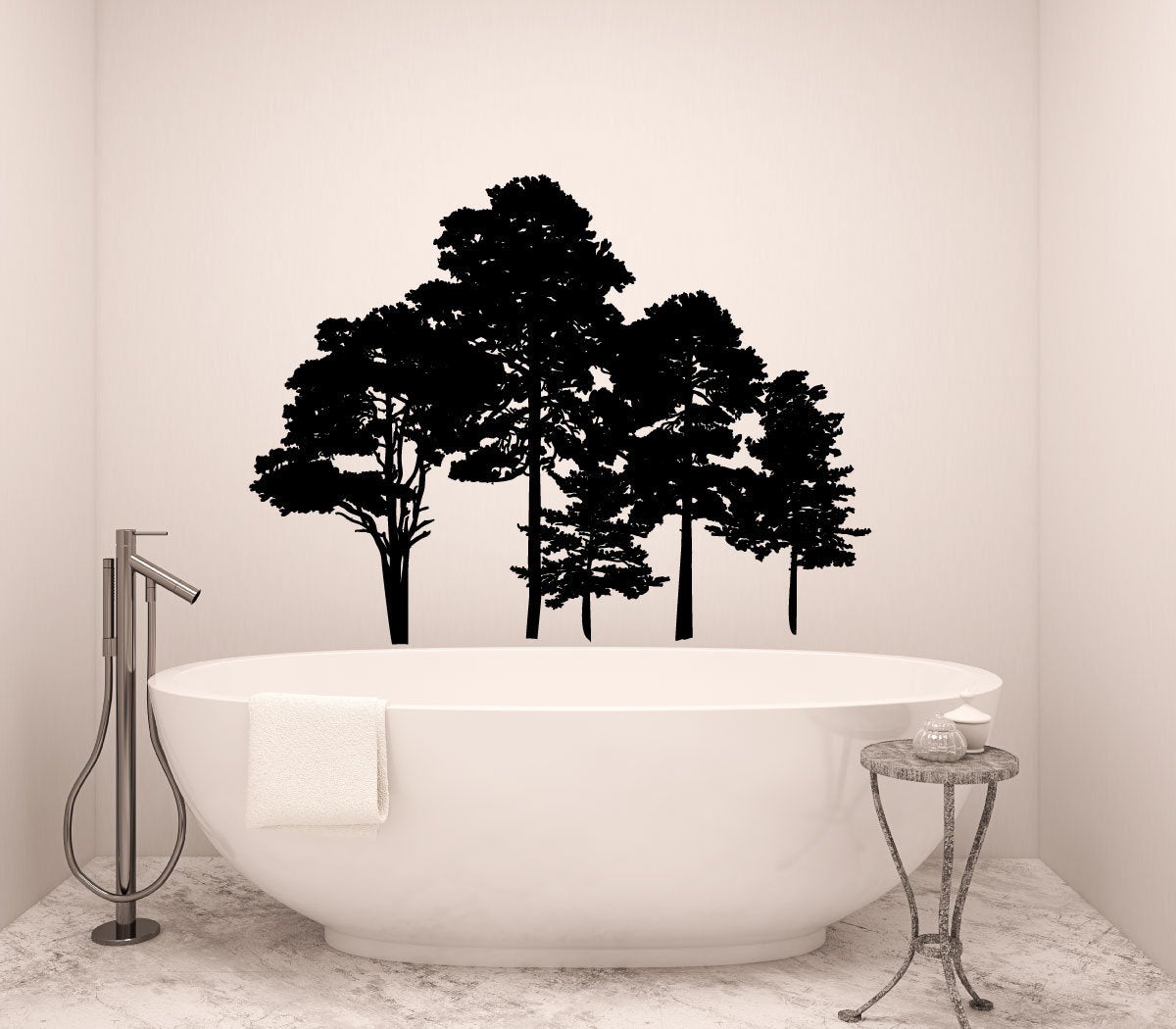 Pine Trees Forest Vinyl Home decor Wall Decal