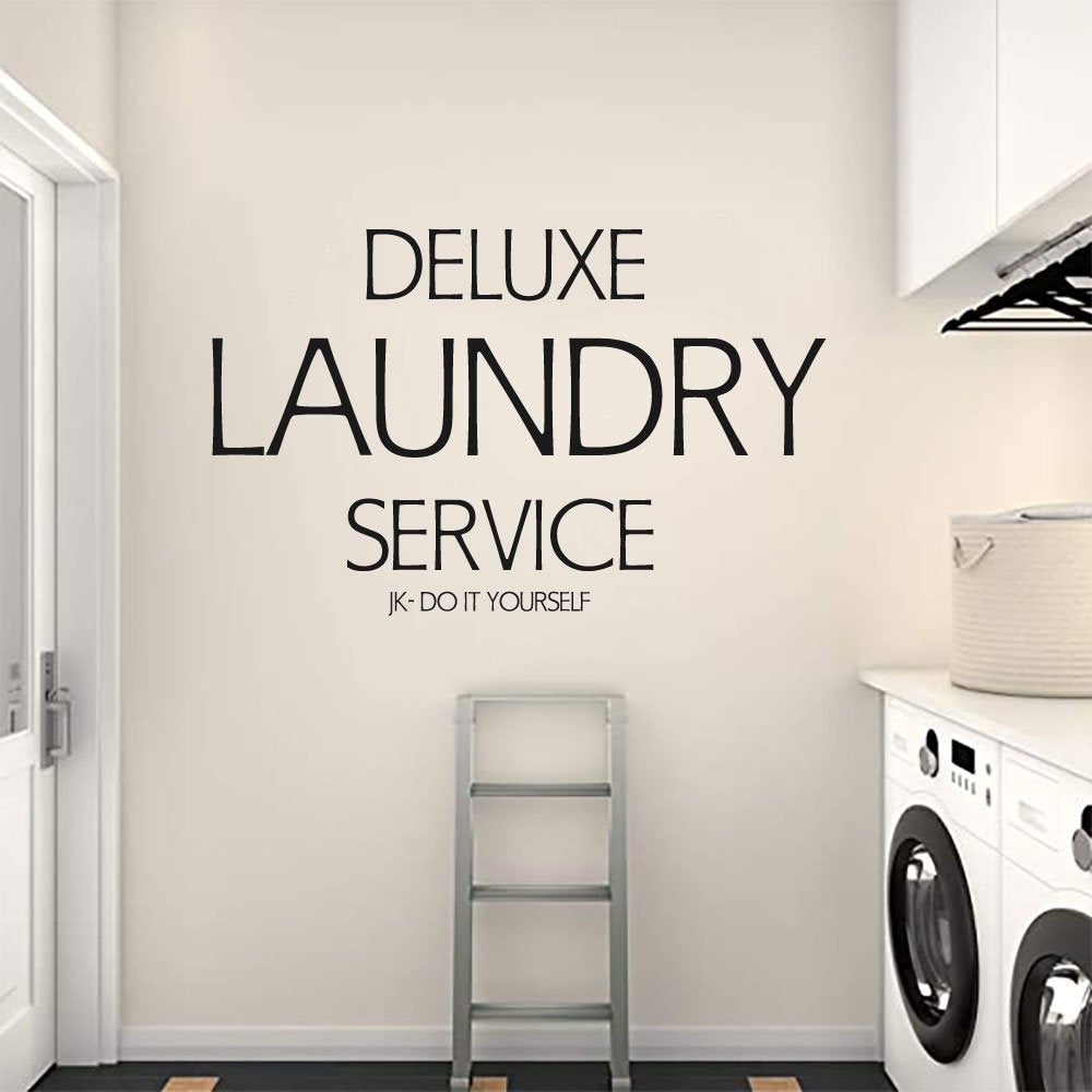 Deluxe Laundry Service JK Do It Yourself Vinyl Home Decor Wall Decal 