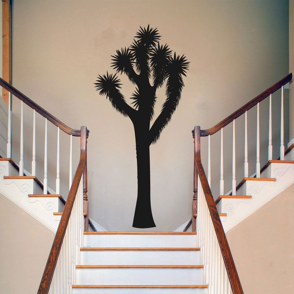 Joshua Tree Cactus Silhouette Vinyl Wall Decal