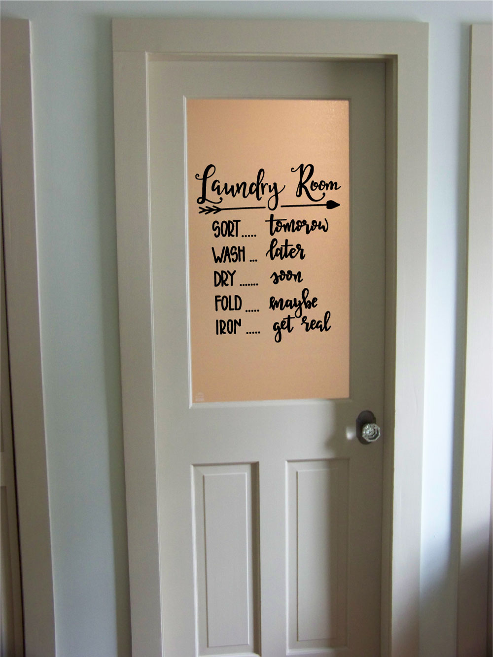 Laundry Room Vinyl Wall Decal 