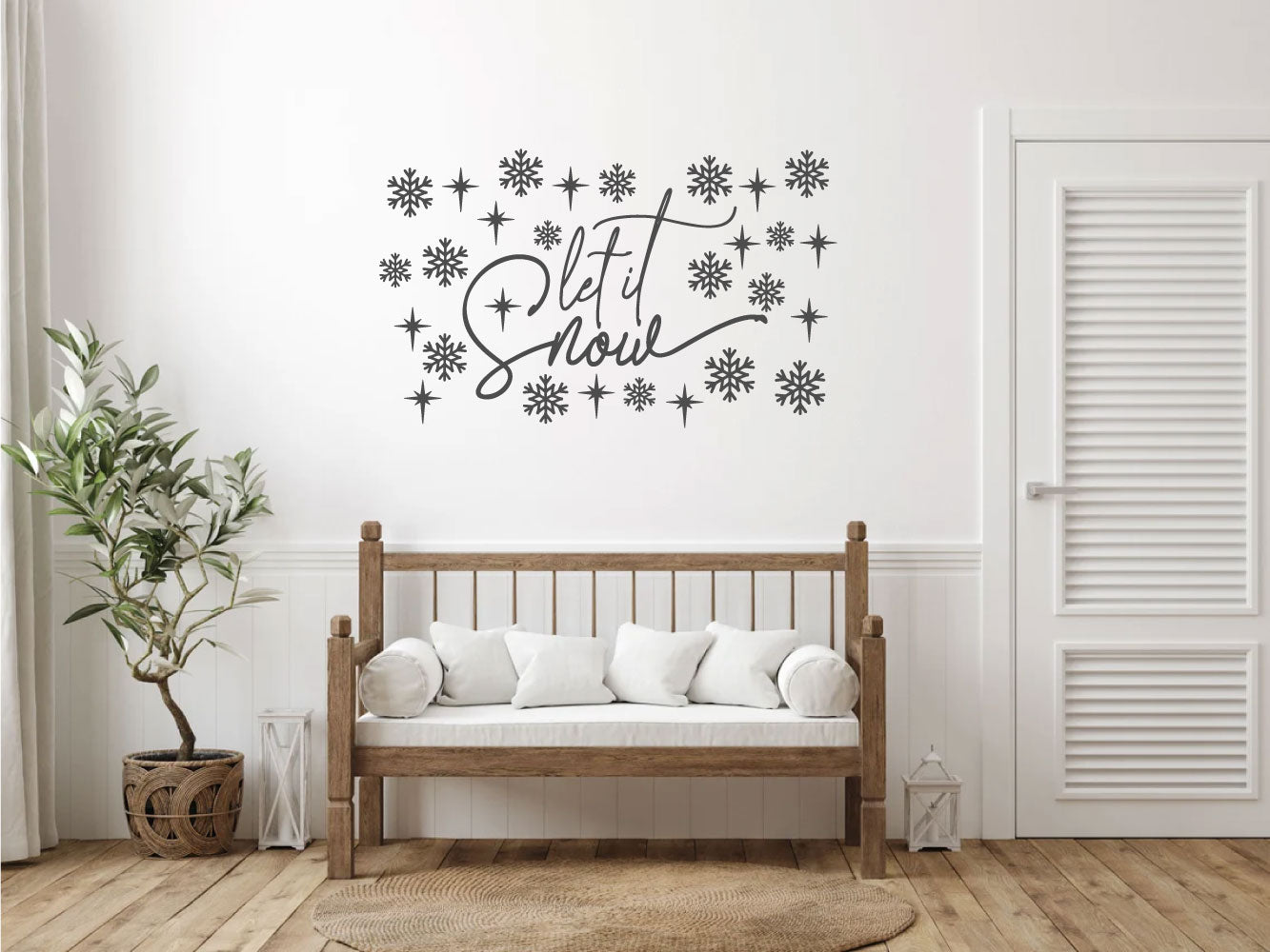 Let It Snow Christmas Vinyl Wall Decal