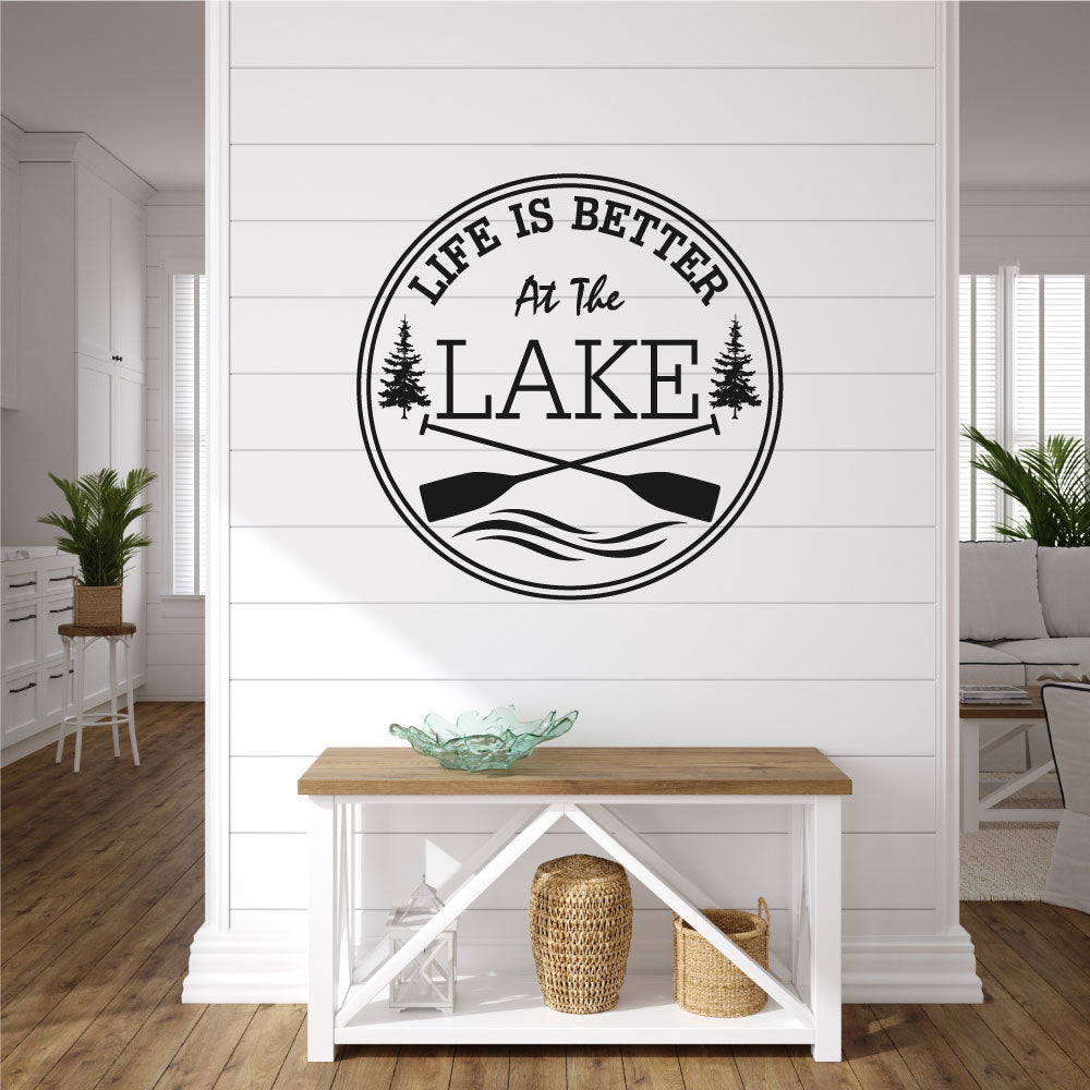 Life is Better at the Lake Vinyl Wall Decal