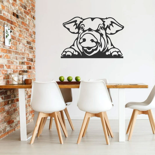Pig Vinyl Car Glass Wall Decal
