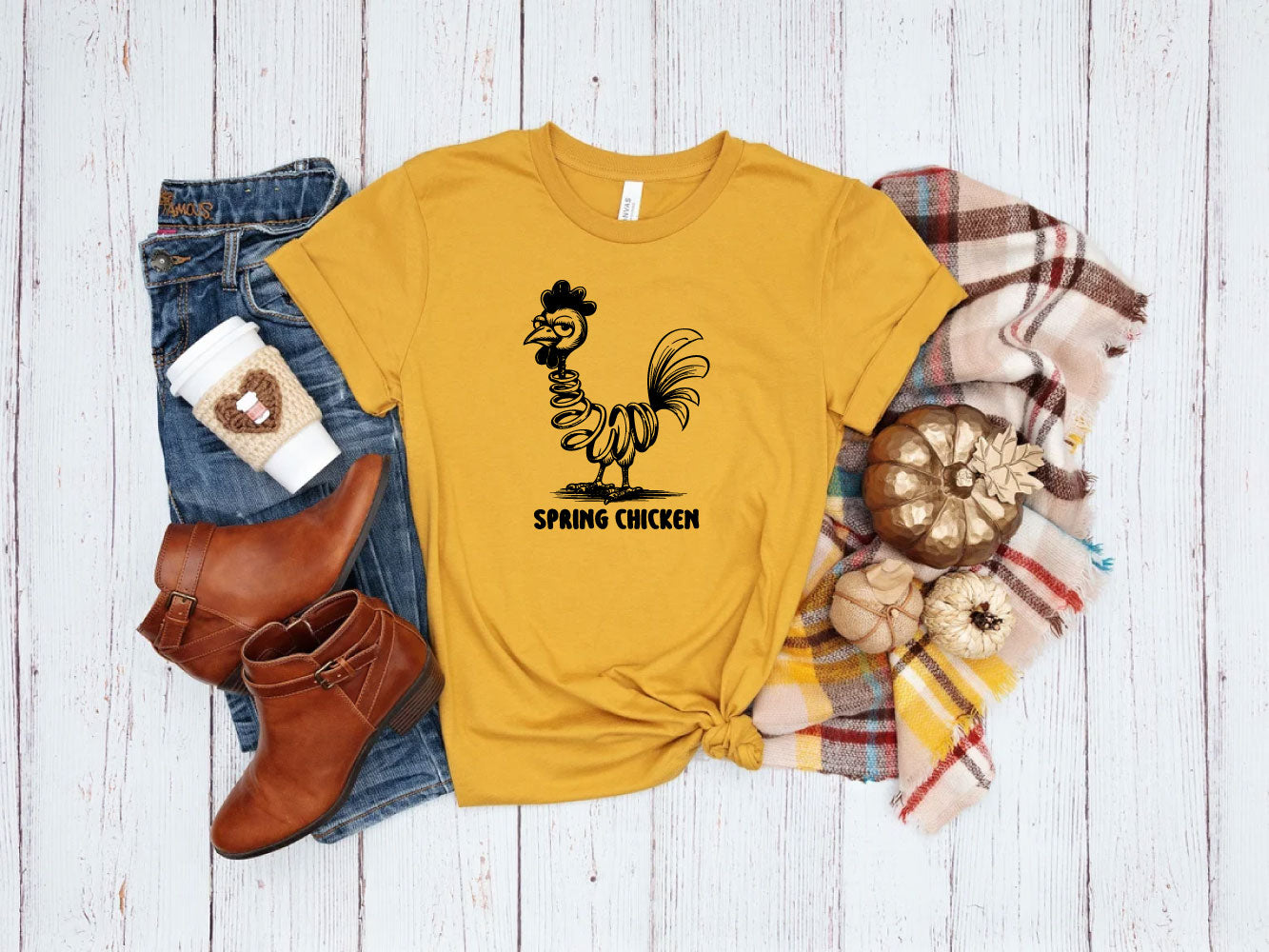 Spring Chicken Crew Neck T-Shirt
