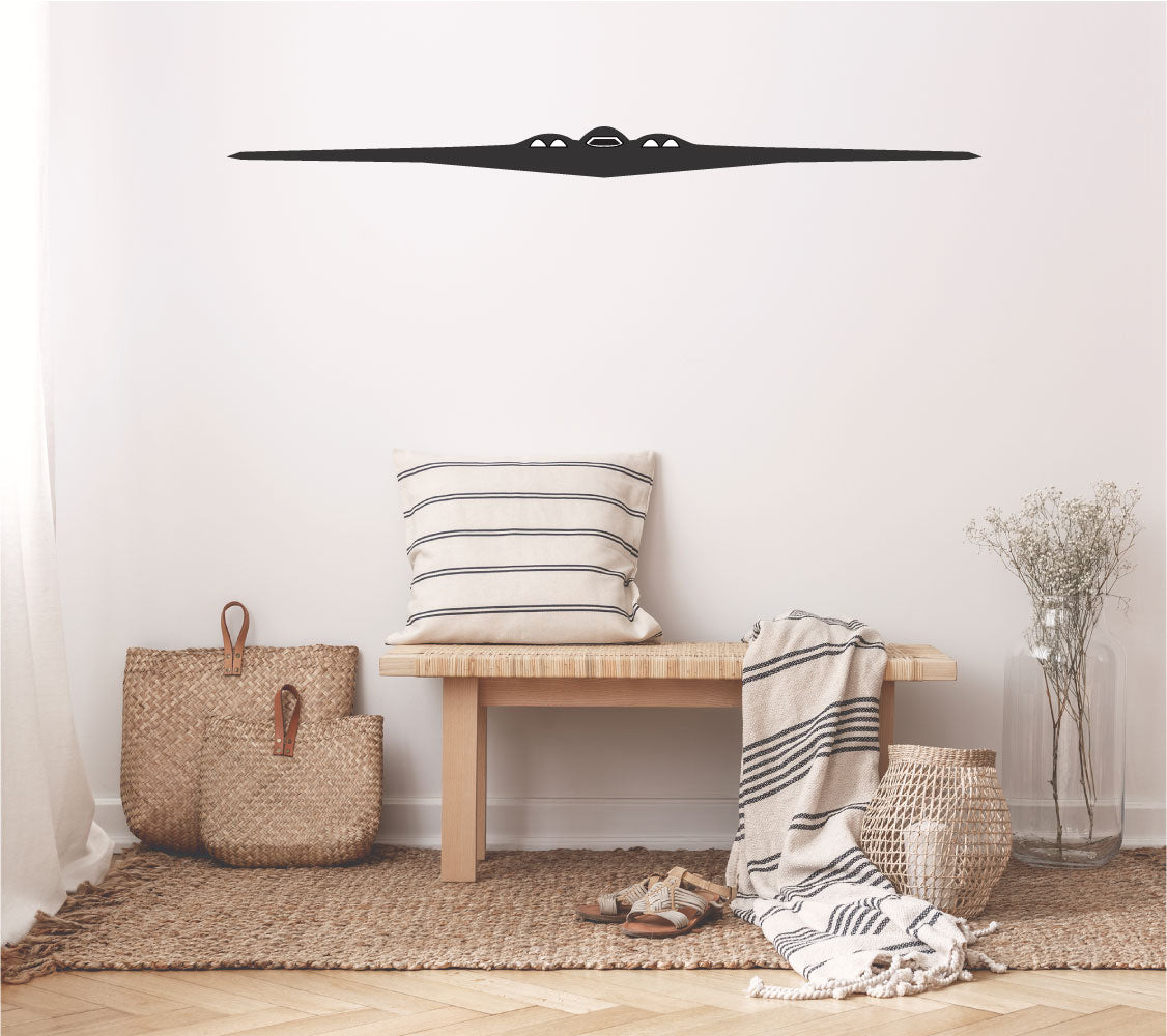 B-2 Spirit Stealth Military Airplane Silhouette Vinyl Wall Decal